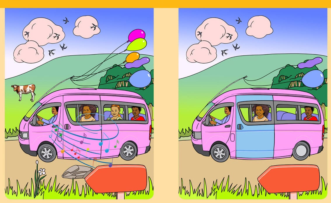 Maths Gr 1 taxi_ Spot the Difference puzzle